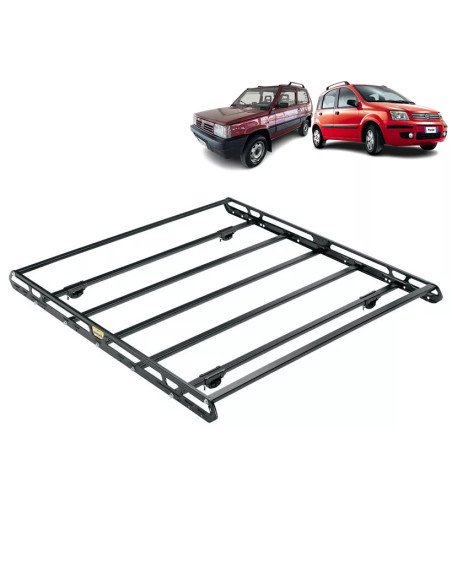 Bagagliera cestello Sigma 104x124cm per Fiat Panda con corrimano 1994-2012