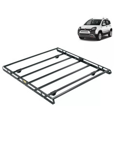 Bagagliera cestello Sigma 132x124cm per Fiat Panda Cross con corrimano dal 2012
