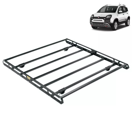 Bagagliera cestello Sigma 132x124cm per Fiat Panda Cross con corrimano dal 2012