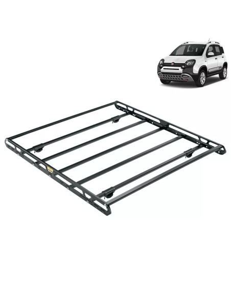 Bagagliera cestello Sigma 132x124cm per Fiat Panda Cross con corrimano dal 2012