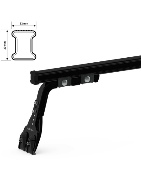 3 Barre portatutto commerciali acciaio Bedford Rascal dal 90