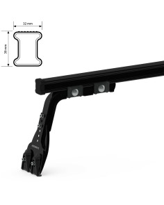 3 Barre portatutto commerciali acciaio Fiat Ducato 1981-1994 tetto H3 2