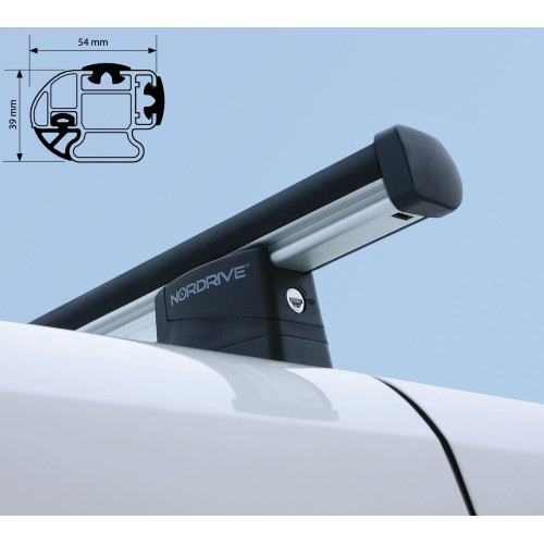 2 Barre portatutto commerciali alluminio Fiat Ducato 1994-2006