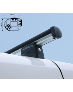 4 Barre portatutto commerciali alluminio Opel Vivaro L1H1-L2H1 2014-2019 2