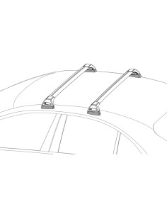 Barre portatutto portapacchi alluminio nero Mercedes Classe S dal 2013 al 2020 2