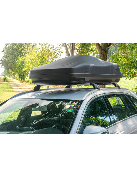 Box Auto Portatutto Portapacchi Nordrive in ABS 400 litri Nero Goffrato