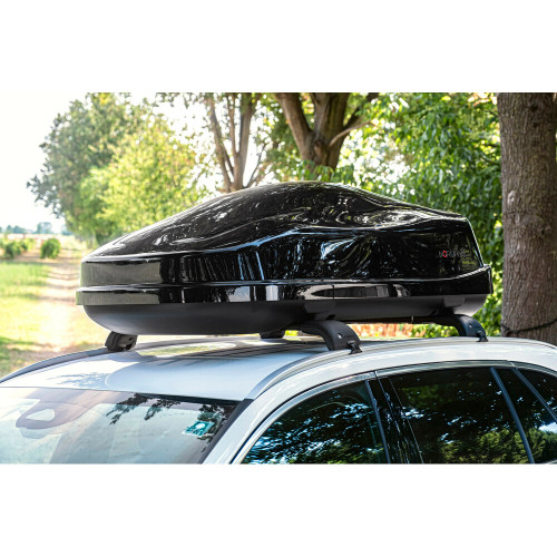 Box Auto Portatutto Portapacchi Nordrive in PST 480 litri Nero Lucido