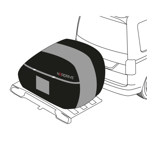 Copertura universale per portabici gancio traino