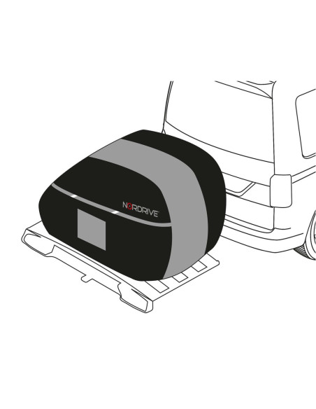 Copertura universale per portabici gancio traino