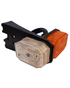 Fanale posizione bianco/arancio con supporto per rimorchi