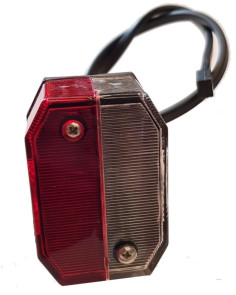 Fanale ingombro rosso/bianco per rimorchi