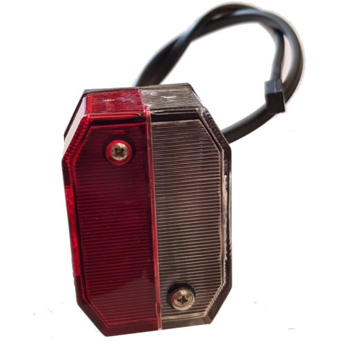 Fanale ingombro rosso/bianco per rimorchi