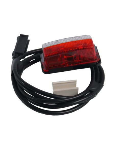 Fanale ingombro laterale rosso/bianco con cavo 1.5mt per rimorchi