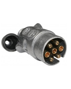 Spina 7 poli 12V in alluminio per rimorchi