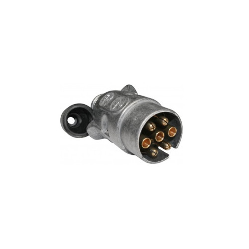 Spina 7 poli 12V in alluminio per rimorchi