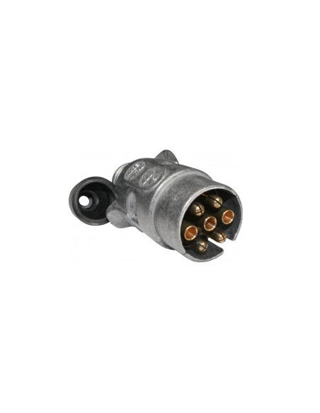 Spina 7 poli 12V in alluminio per rimorchi