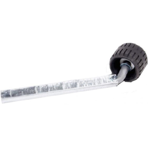 Rullo laterale singolo nero 101986 con gambo 40x40 per rimorchi