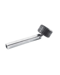 Rullo laterale singolo grigio 107411 con gambo 40x40 per rimorchi