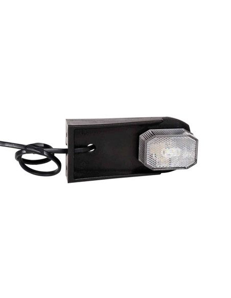 Fanale posizione bianco LED con supporto Flexipoint Aspock per rimorchi