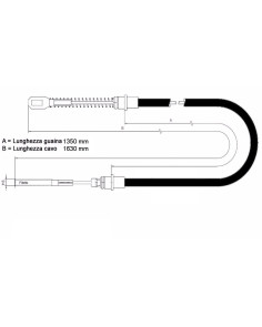 Cavo freno 1350mm per rimorchi Ellebi - 298550034
