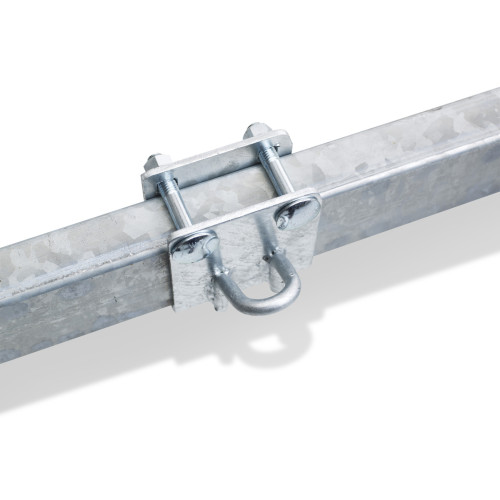 Anello singolo corto per fissaggio carico 80x40mm per rimorchi nautici