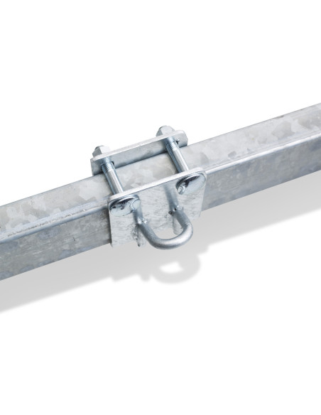 Anello singolo corto per fissaggio carico 80x40mm per rimorchi nautici