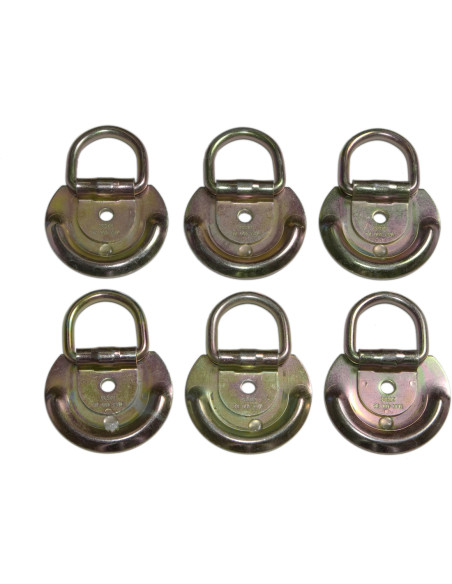 Kit 6 anelli fissaggio carico a pianale rimorchio