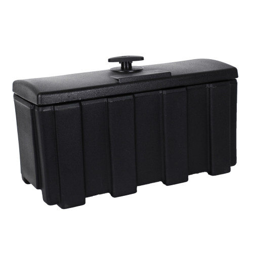 Cassetta attrezzi 52x22x28cm in plastica nera per rimorchio BT4260