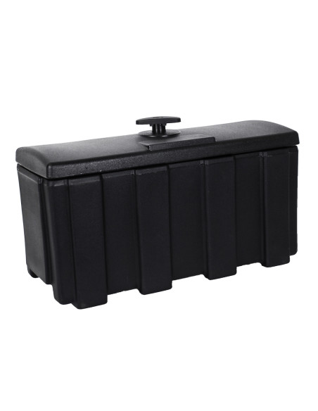 Cassetta attrezzi 52x22x28cm in plastica nera per rimorchio BT4260