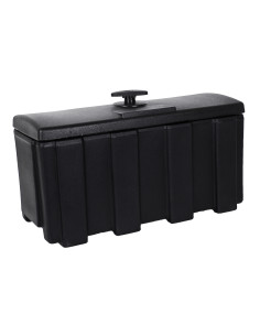 Cassetta attrezzi 52x22x28cm in plastica nera per rimorchi nautici