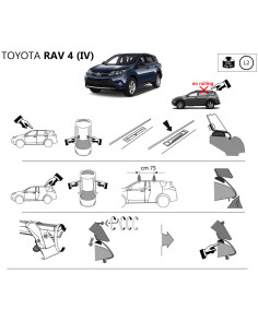 Kit barre portatutto LP47 per Toyota Rav4 5p 2013-2018 2