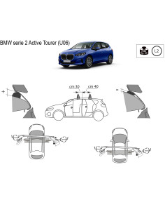 Kit barre portatutto LP47 per Bmw Serie 2 Active Tourer dal 2021 2