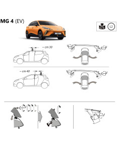 Kit barre portatutto LP47 per MG 4 dal 2022 2