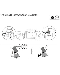 Kit barre portatutto LP47 per Land Rover Discovery Sport dal 2014 2