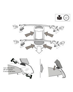 Kit barre portatutto LP47 per Tesla Model 3 dal 2019 2