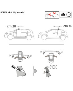 Kit barre portatutto LP47 per Honda HR-V dal 2021 2