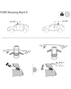 Kit barre portatutto LP47 per Ford Mustang Mach-E dal 2020 2