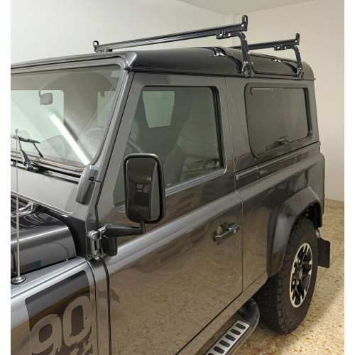 2 Barre portatutto PROFESSIONAL acciaio Land Rover Defender 90/110 1990-2018