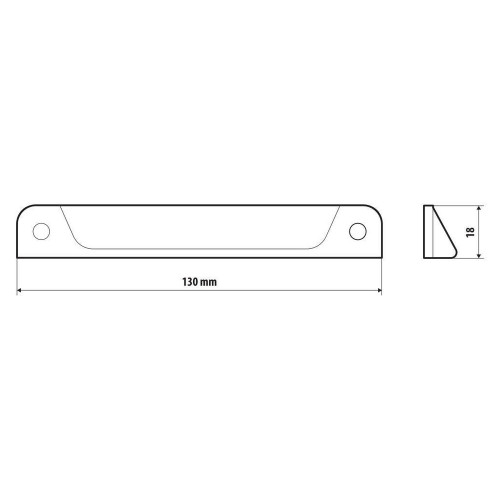 Coppia terminali in plastica per rotaia ferma carico 97252