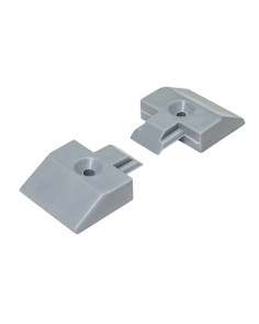 Coppia terminali in plastica per rotaia ferma carico 97253