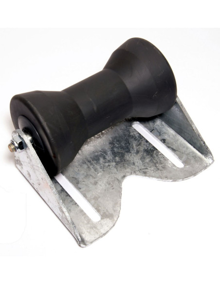 Rullo anteriore grigio 196mm foro 21mm per rimorchi