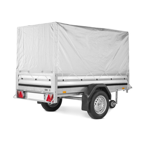Centina e telo grigio H. 81cm per rimorchio LBC1205