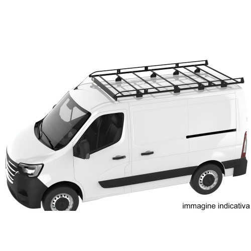 Bagagliera Evo Rack CRUZ acciaio 280x158cm Opel Movano L1H1 2010-2021