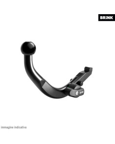Gancio traino Brink con cablaggio estraibile e fisso con applicazione specifica