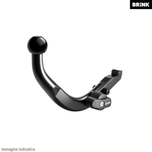 Gancio traino Brink con cablaggio estraibile e fisso con applicazione specifica