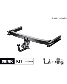 Gancio traino Brink con cablaggio estraibile e fisso con applicazione specifica 2