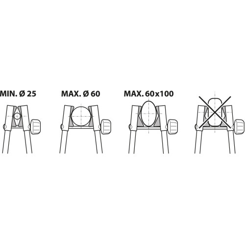 Portabici da tetto per barre portatutto max 60mm Peruzzo Modena