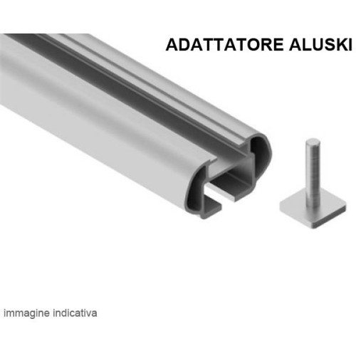 Adattatore per portasci Aluski montaggio barre portatutto con canalina
