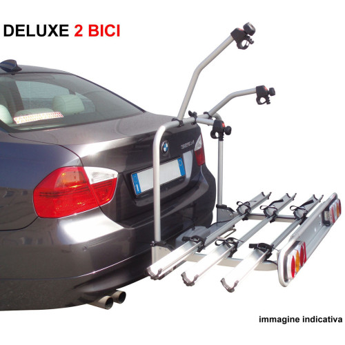 Carrello portabici per gancio traino universale omologato 2 biciclette