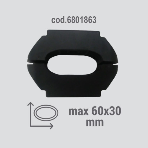 Kit adattatore 6801863 per montaggio portasci su barre max. 60mm